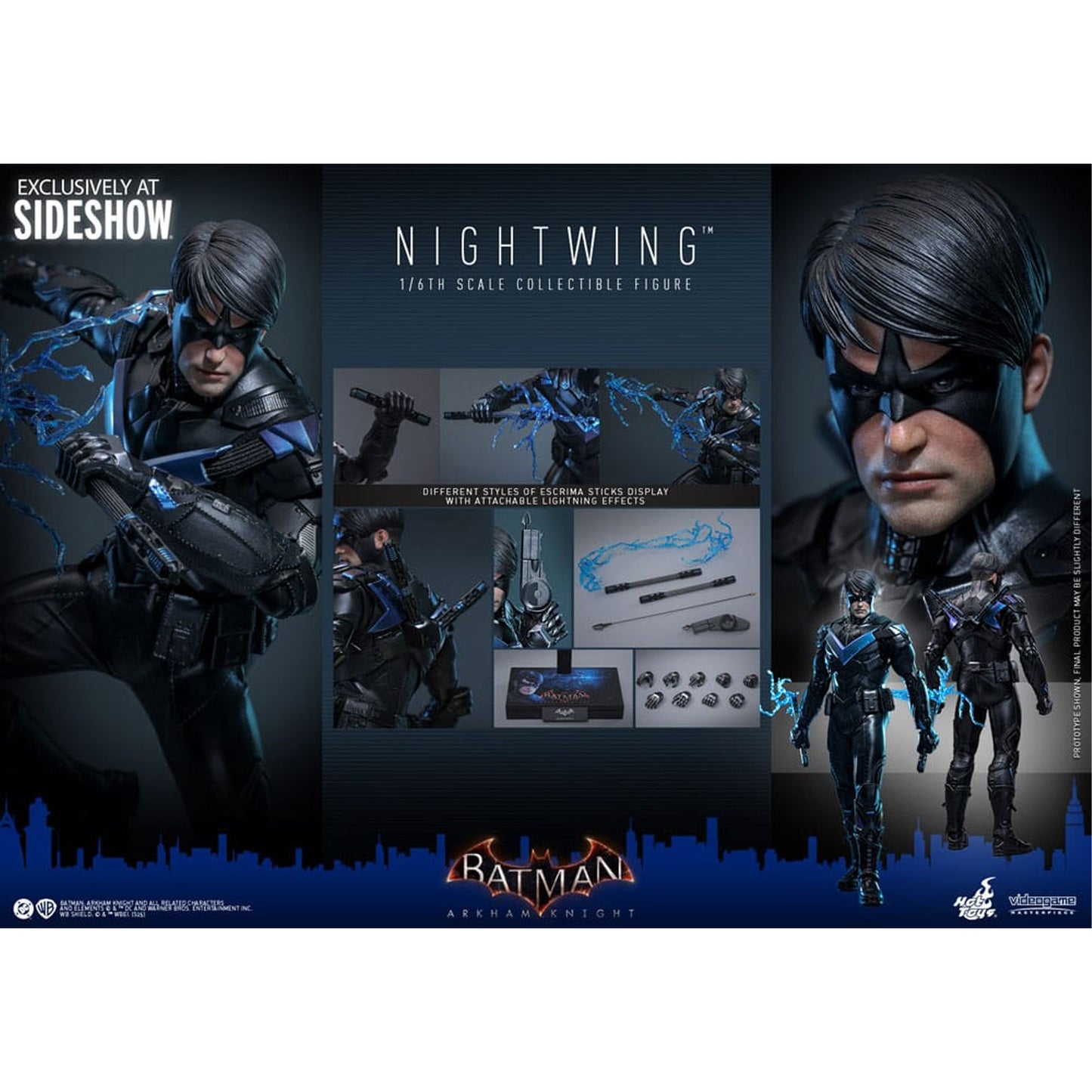 Batman Arkham Knight Videogame Masterpiece Action Figure 1/6 Nightwing