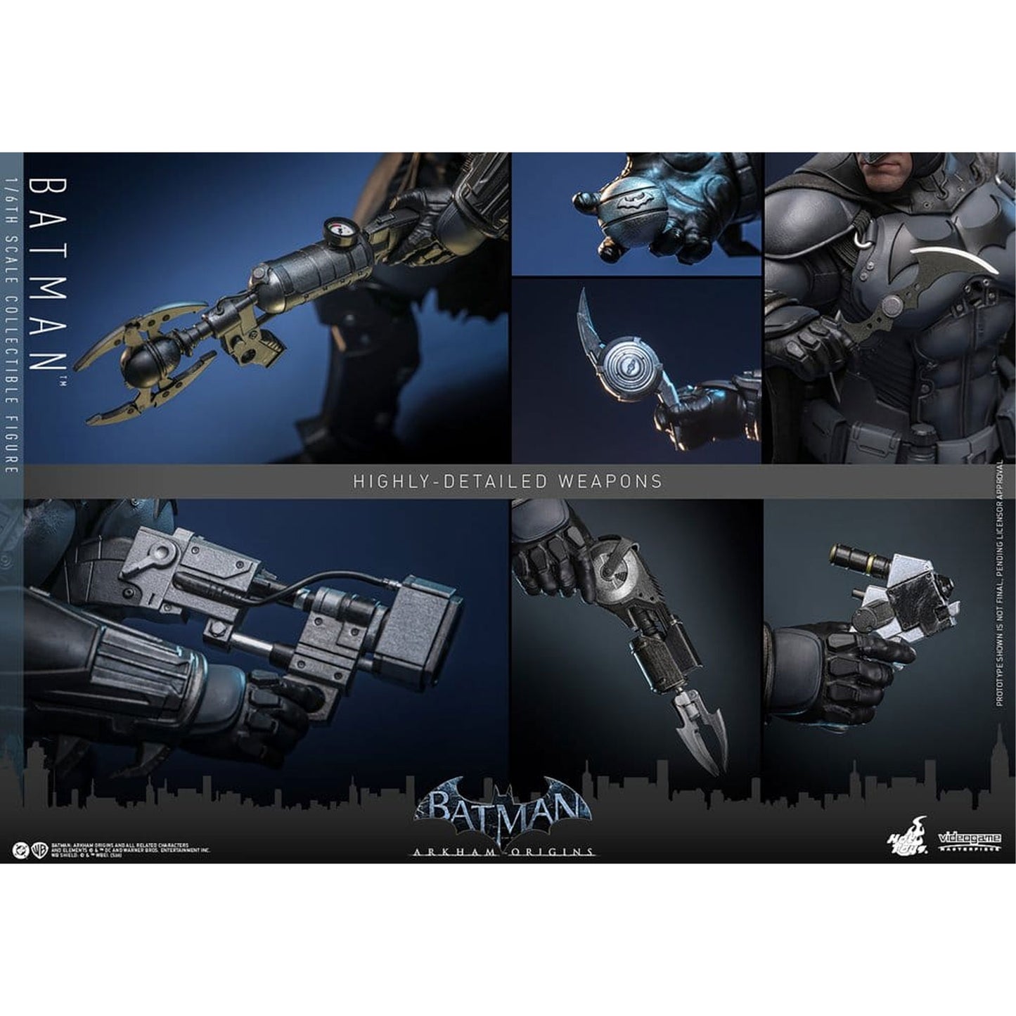 Batman Arkham Origins Videogame Masterpiece 1/6 Batman -Action Figure