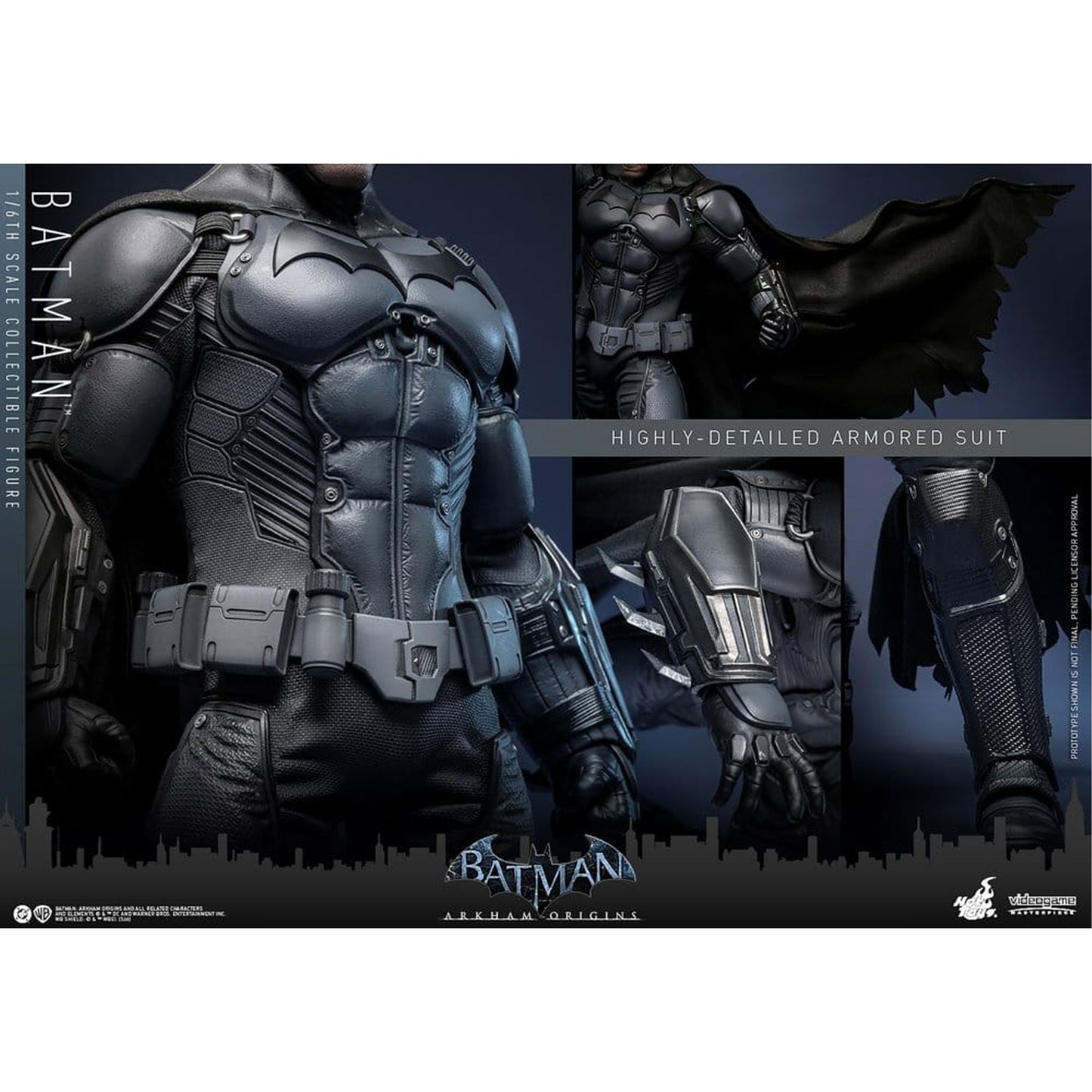 Batman Arkham Origins Videogame Masterpiece 1/6 Batman -Action Figure
