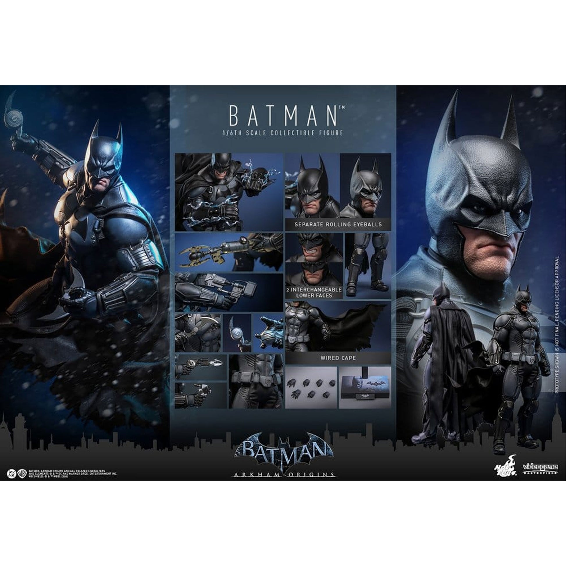 Batman Arkham Origins Videogame Masterpiece 1/6 Batman -Action Figure