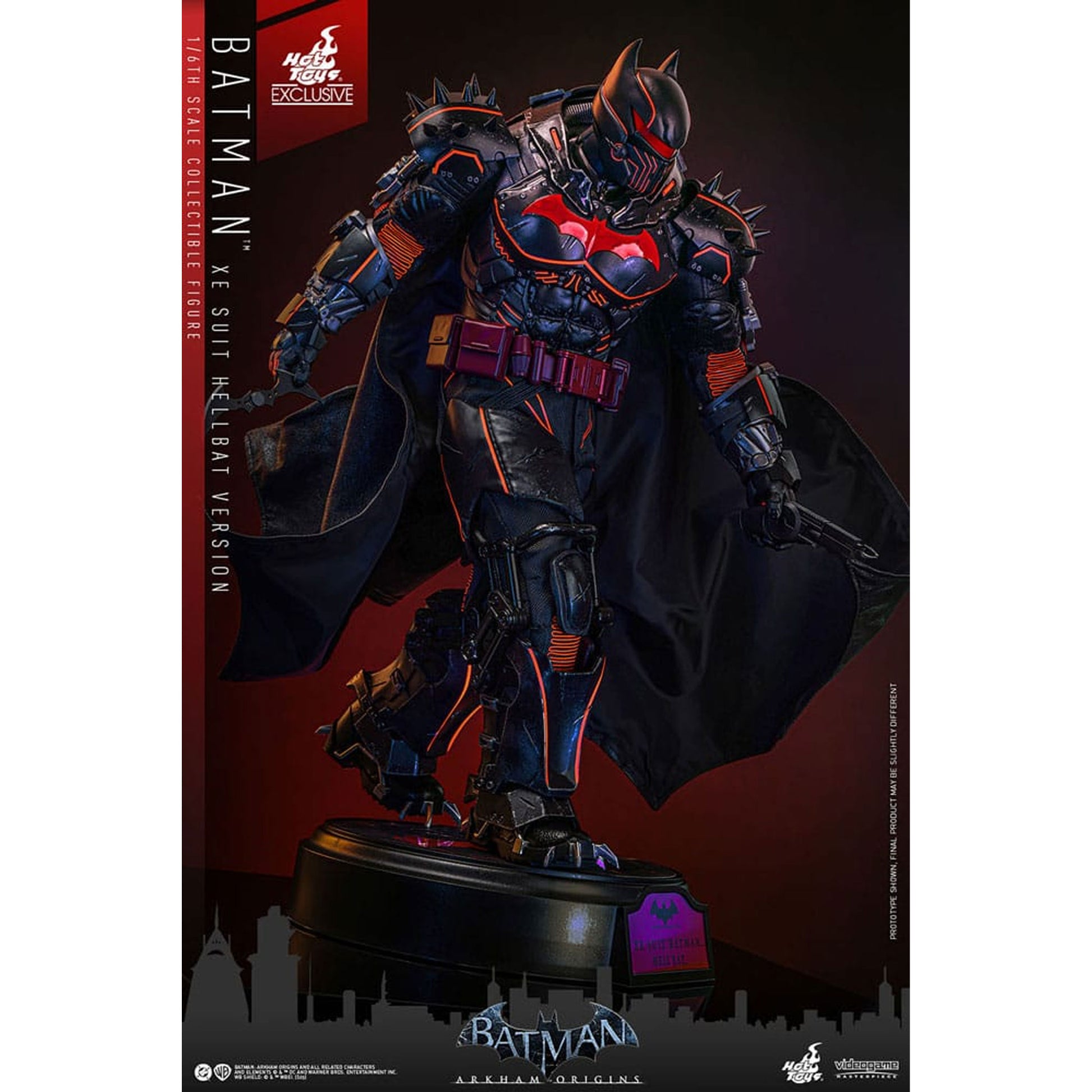Batman Arkham Origins Videogame Masterpiece 1/6 XE Suit Hellbat Version Hot Toys Exclusive -Action Figure