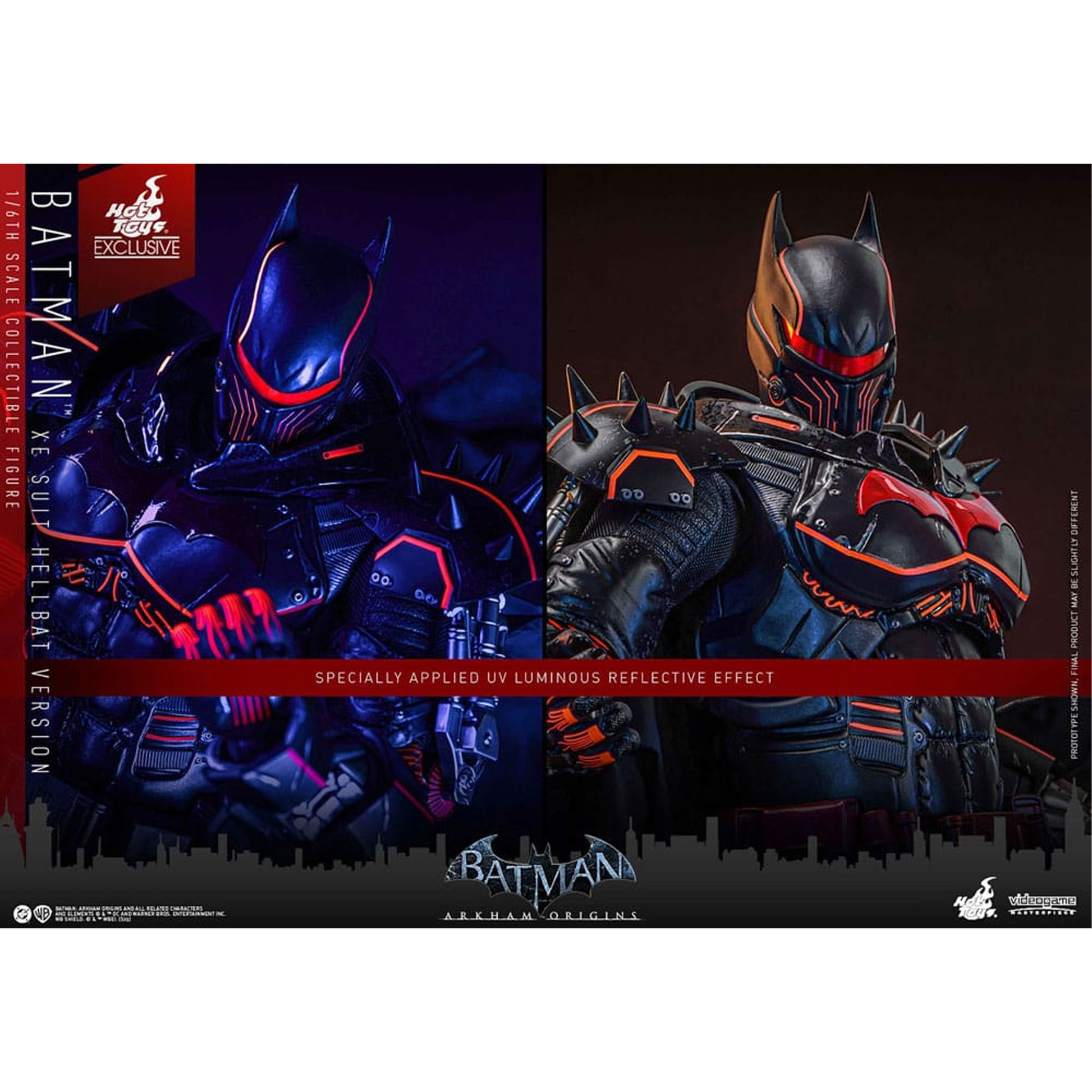 Batman Arkham Origins Videogame Masterpiece 1/6 XE Suit Hellbat Version Hot Toys Exclusive -Action Figure