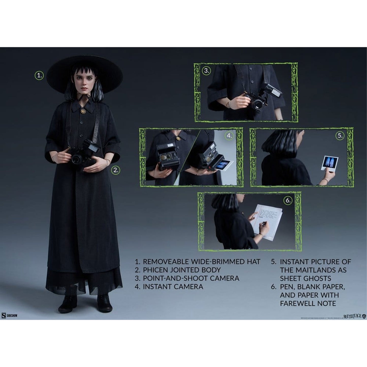 Beetlejuice 1/6 Lydia Deetz -Action Figure 