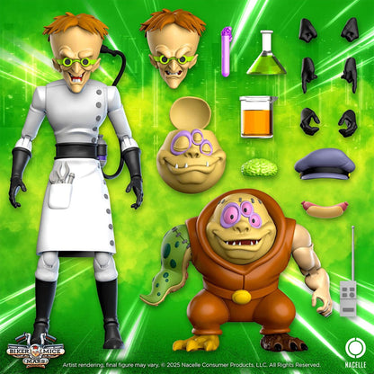 Biker Mice From Mars Karbunkle & Fred The Mutant -Action Figuuri