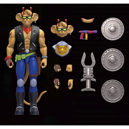 Biker Mice From Mars Throttle -Action Figuuri