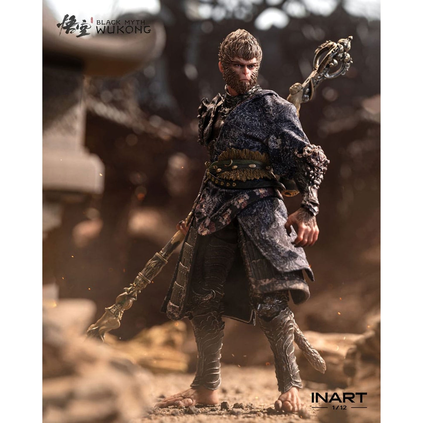 Black Myth: Wukong Action Figure 1/12 The Destined One in the Bronze Armor Set Deluxe Ver.