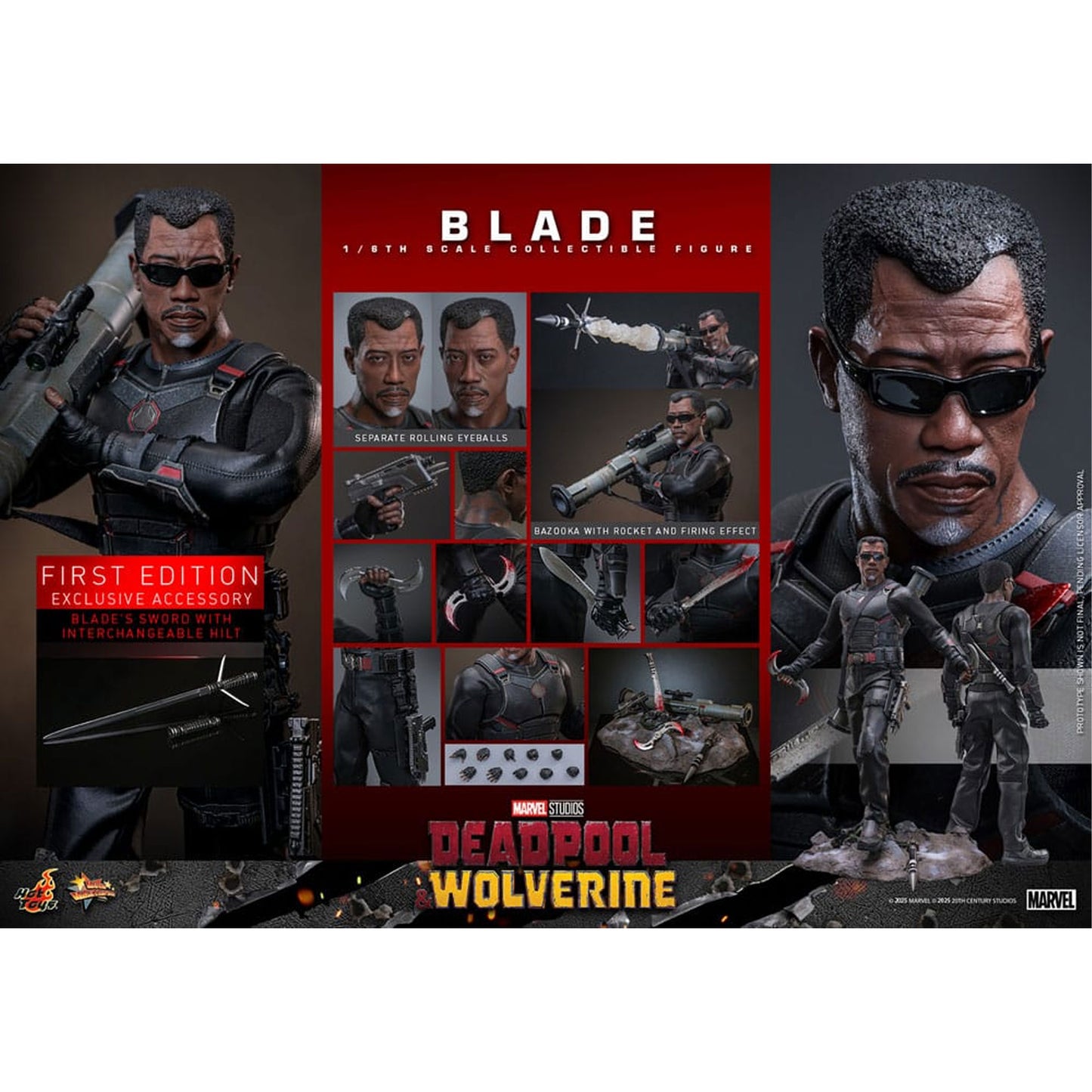 Blade Deadpool & Wolverine Movie Masterpiece 1/6 Blade