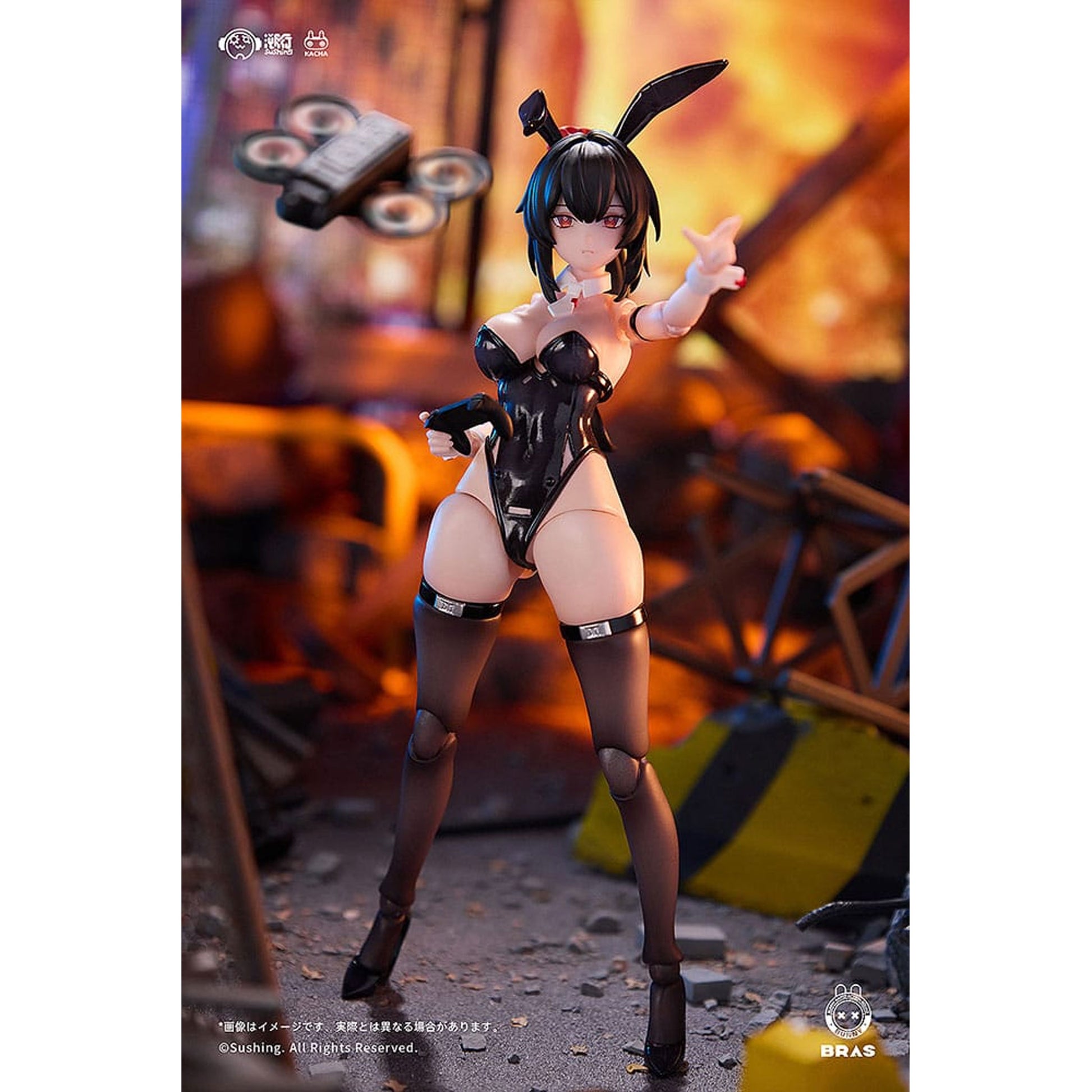 Bunny Rapid Action Squad 1/12 Attacker Runa -Action Figure