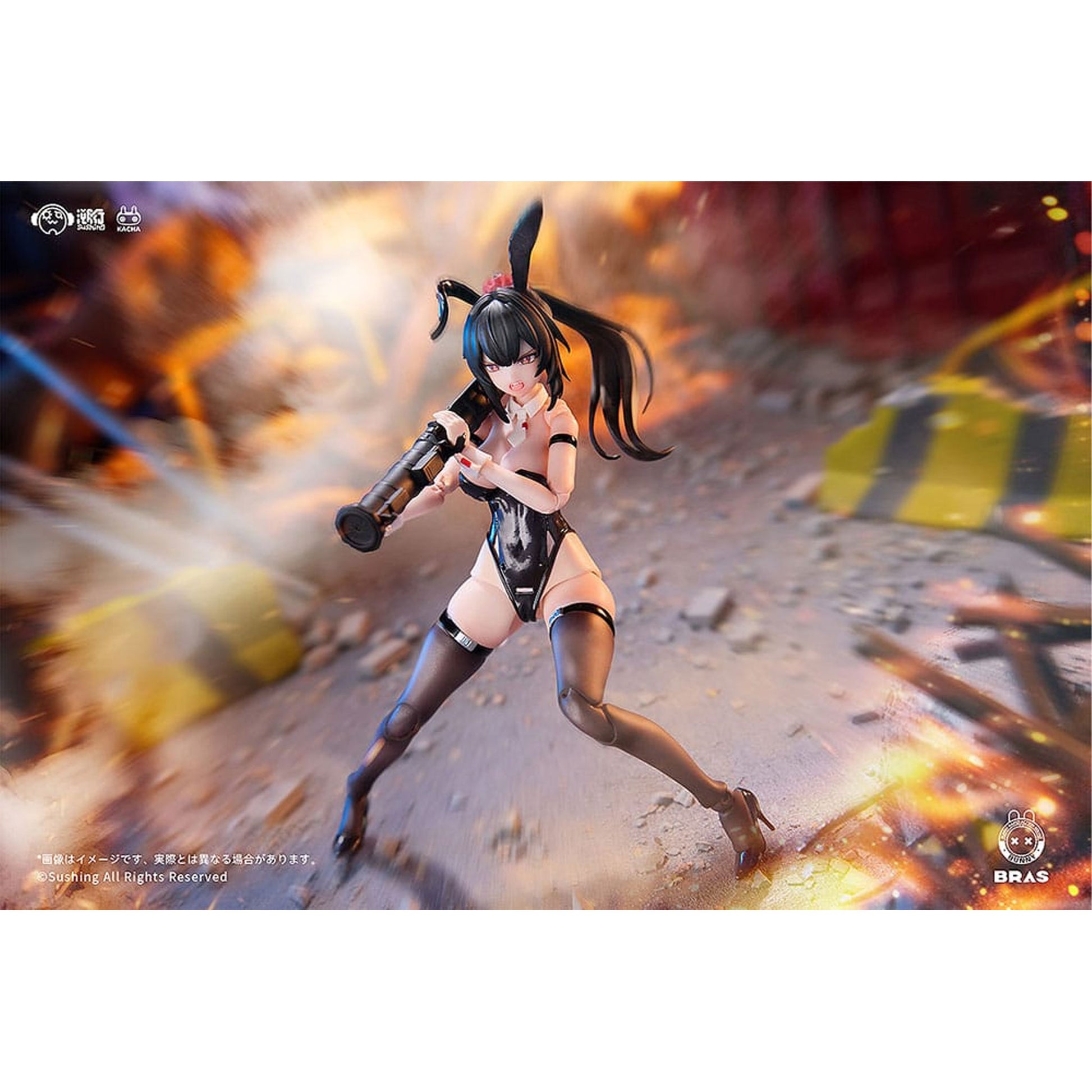 Bunny Rapid Action Squad 1/12 Attacker Runa -Action Figure