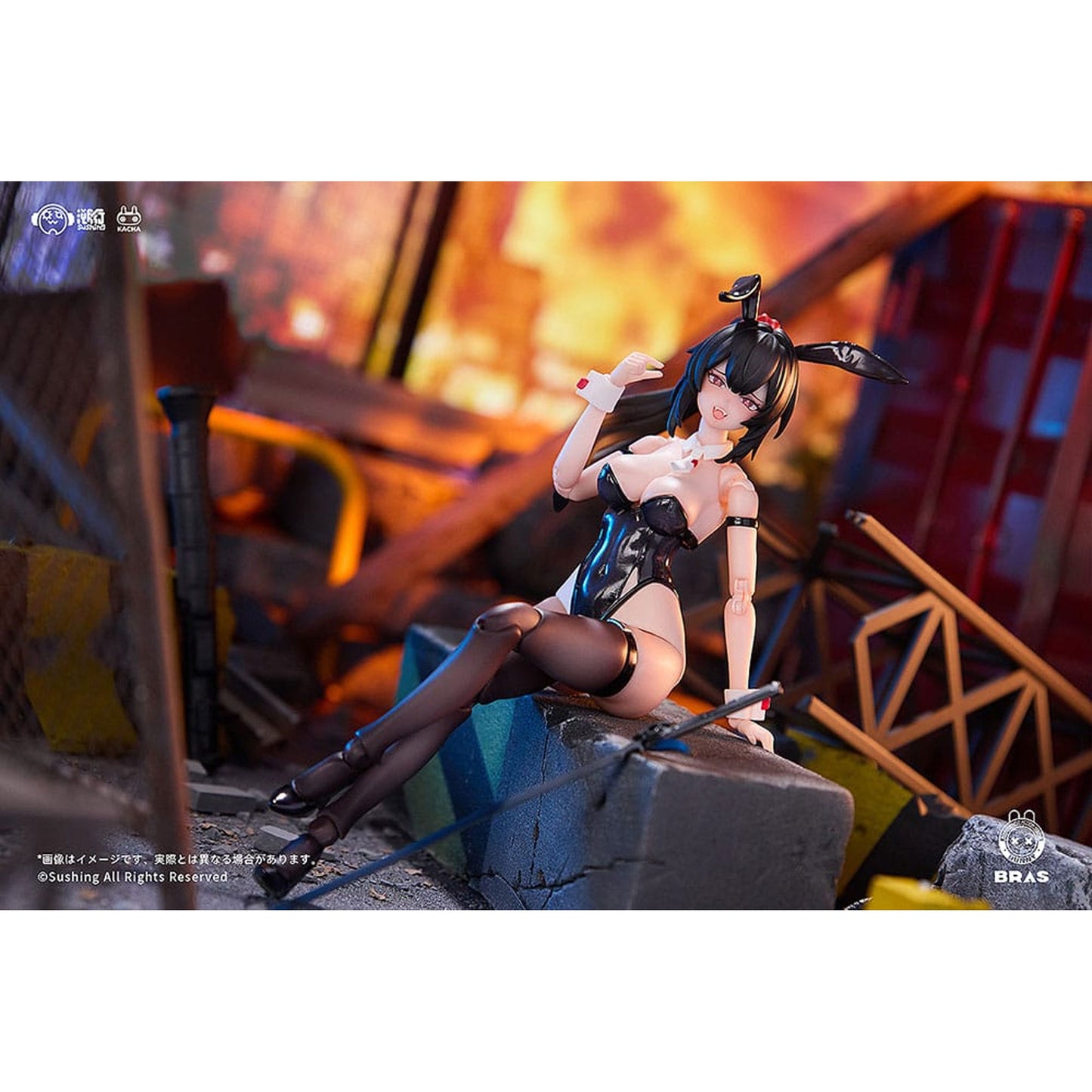Bunny Rapid Action Squad 1/12 Attacker Runa -Action Figure
