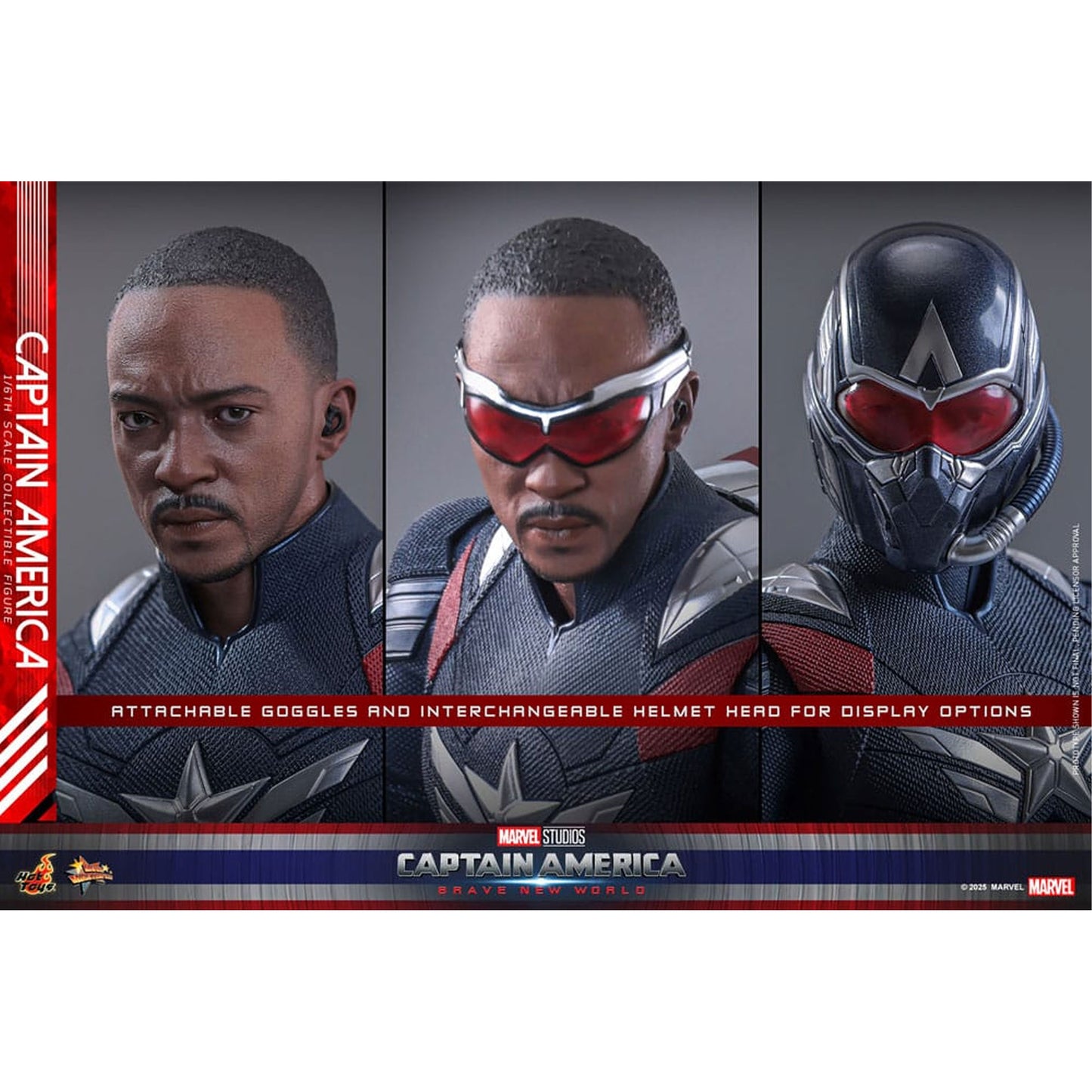 Captain America: Brave New World Movie Masterpiece Action Figure 1/6 Captain America