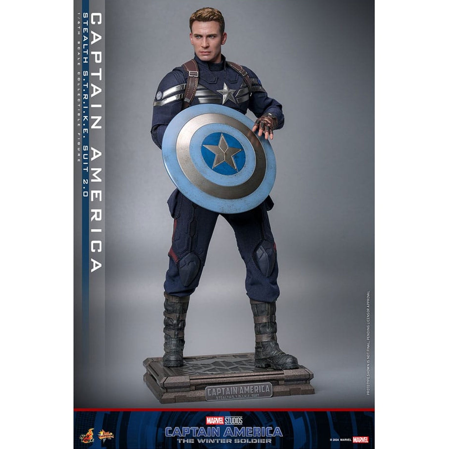 Captain America: The Winter Soldier Movie Masterpiece 1/6 Captain America (Stealth S.T.R.I.K.E. Suit) 2.0