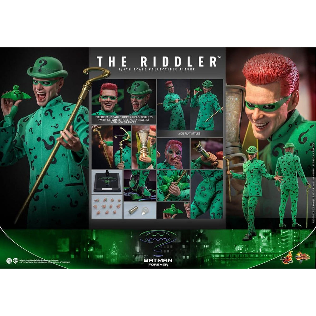 DC Comics Batman Forever Movie Masterpiece 1/6 Riddler -Action Figure