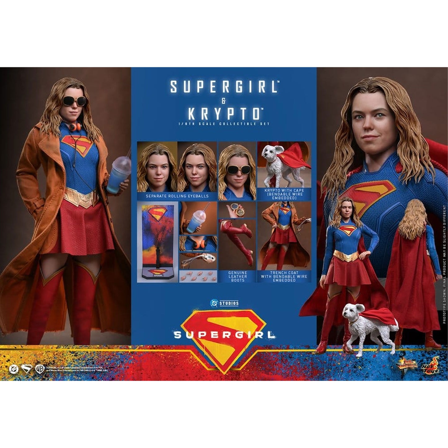 DC Comics Movie Masterpiece Set Supergirl & Krypto - Action Figure