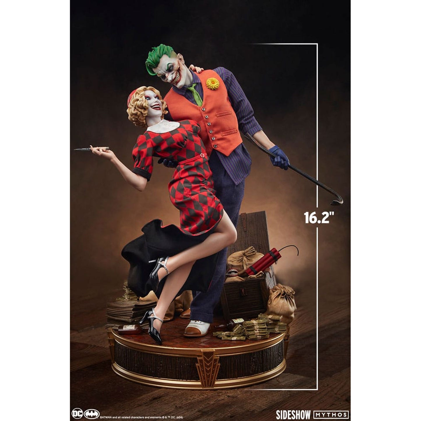 DC Comics Mythos Statue 1/5 The Joker and Harley Quinn: Lawless Love