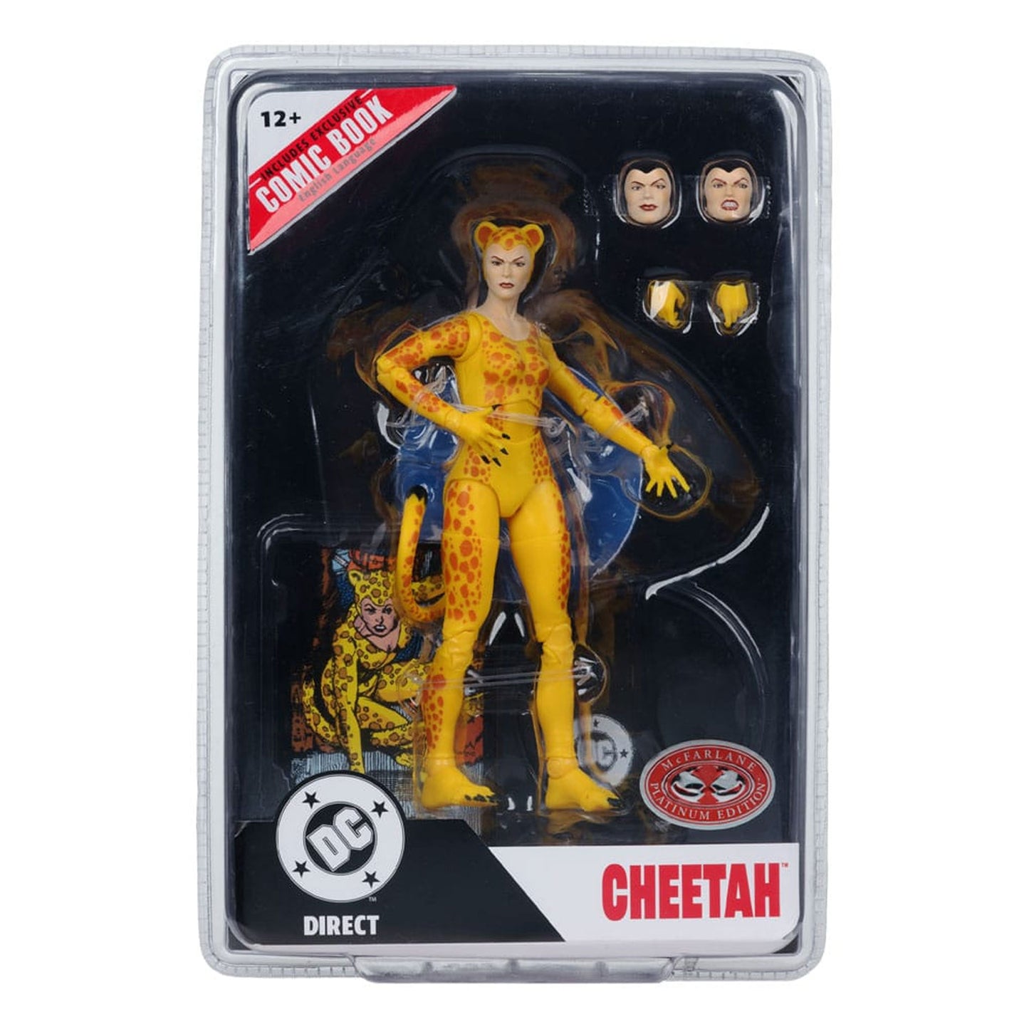 DC Direct Page Punchers Cheetah (Crisis on Infinite Earths)(Red Platinum Edition) -Action Figure
