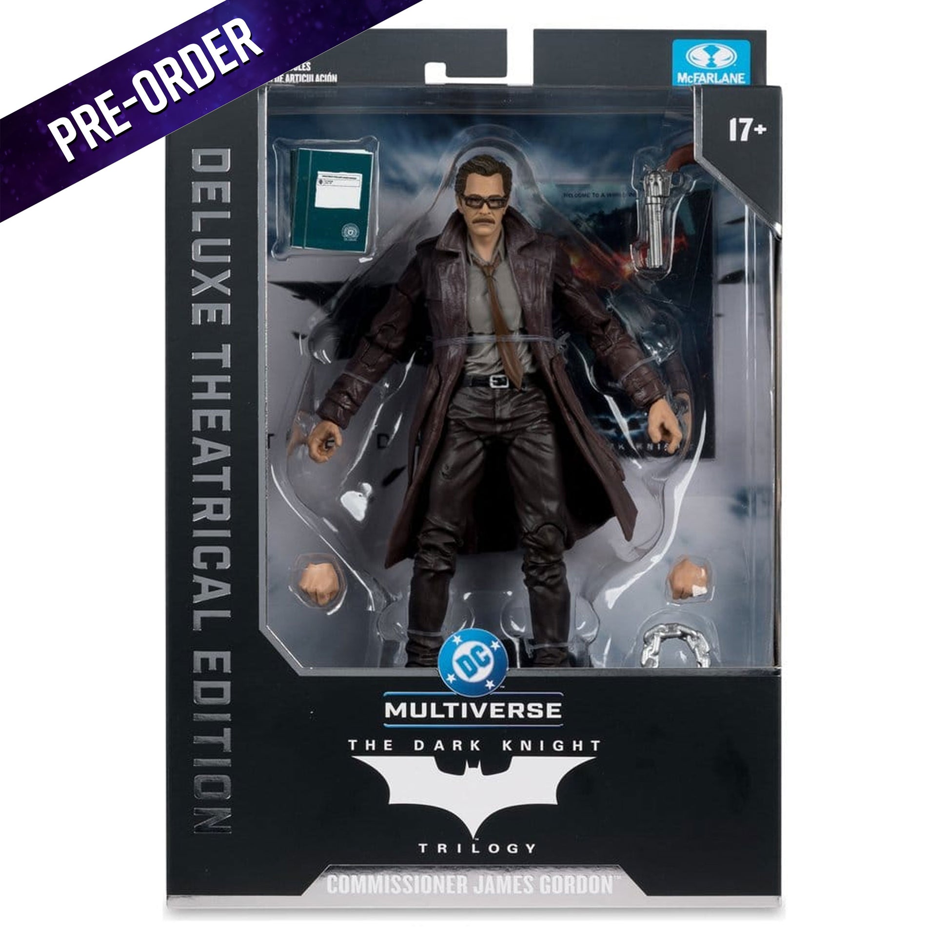 DC Multiverse Commissioner James Gordon (The Dark Knight Trilogy) Deluxe Theatrical Edition -Action Figure