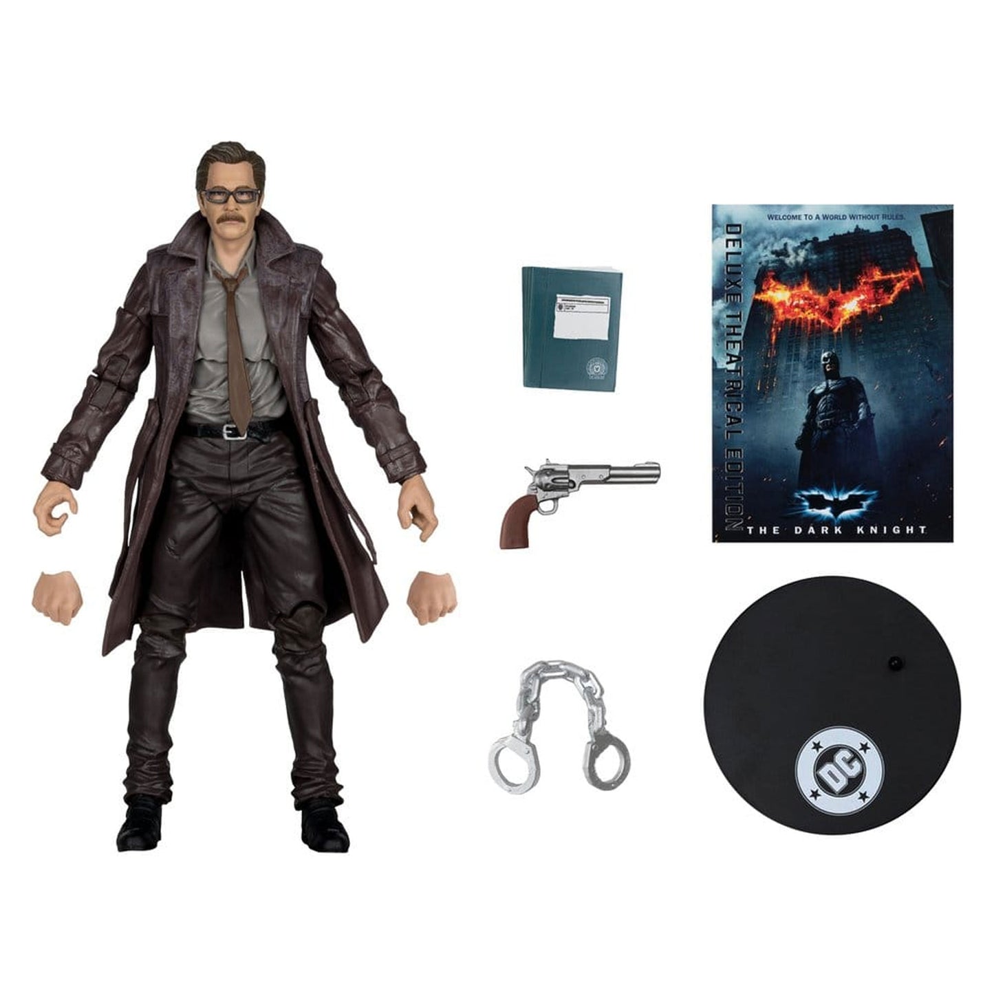 DC Multiverse Commissioner James Gordon (The Dark Knight Trilogy) Deluxe Theatrical Edition -Action Figure