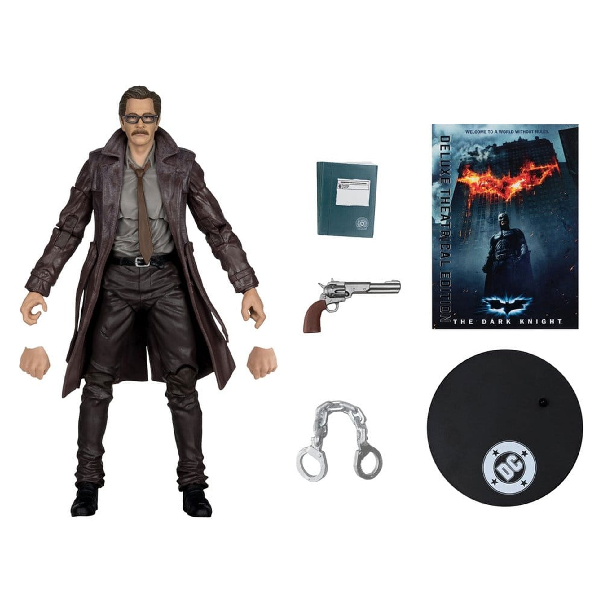 DC Multiverse Commissioner James Gordon (The Dark Knight Trilogy) Deluxe Theatrical Edition -Action Figure