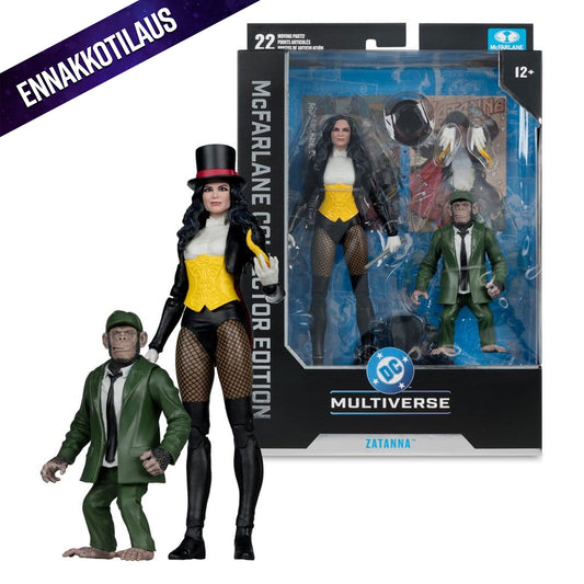 DC Multiverse McFarlane Zatanna with Detective Chimp Collector Edition #53 -Action Figure