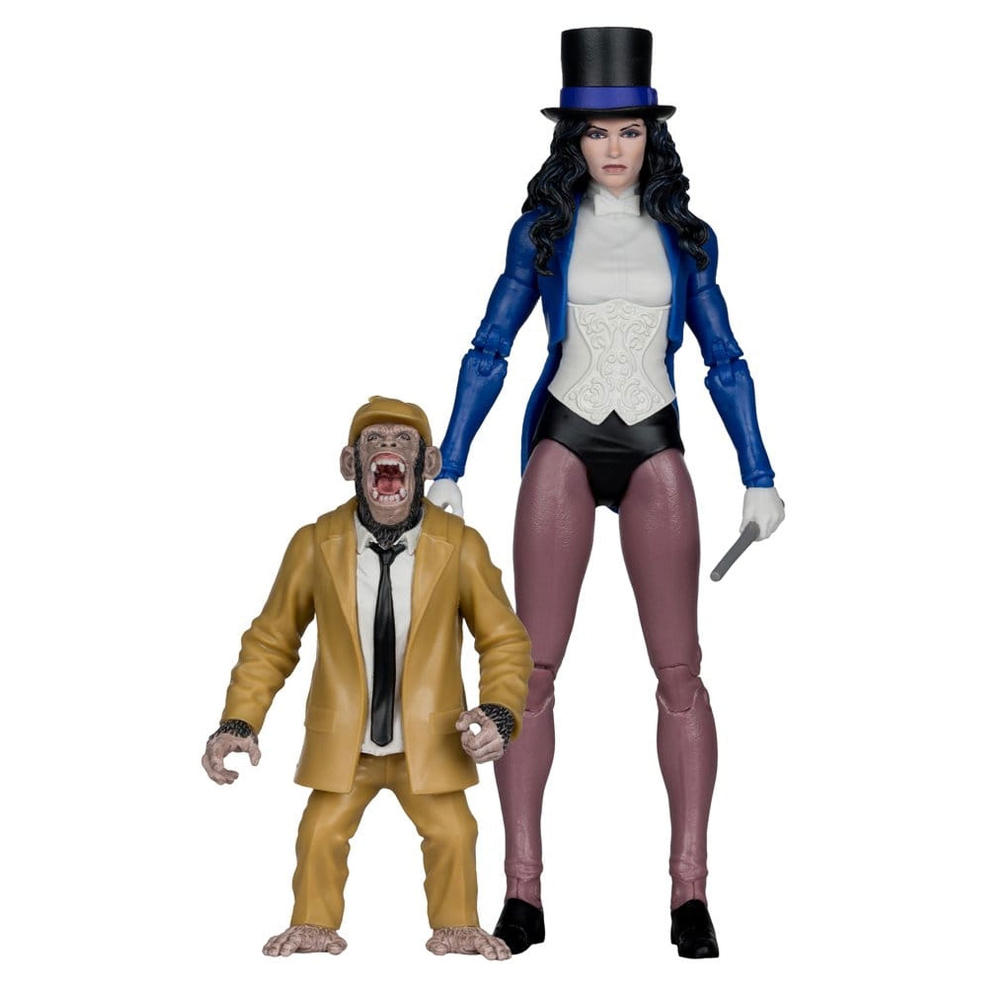DC Multiverse McFarlane Zatanna with Detective Chimp Collector Edition #53 -Action Figure