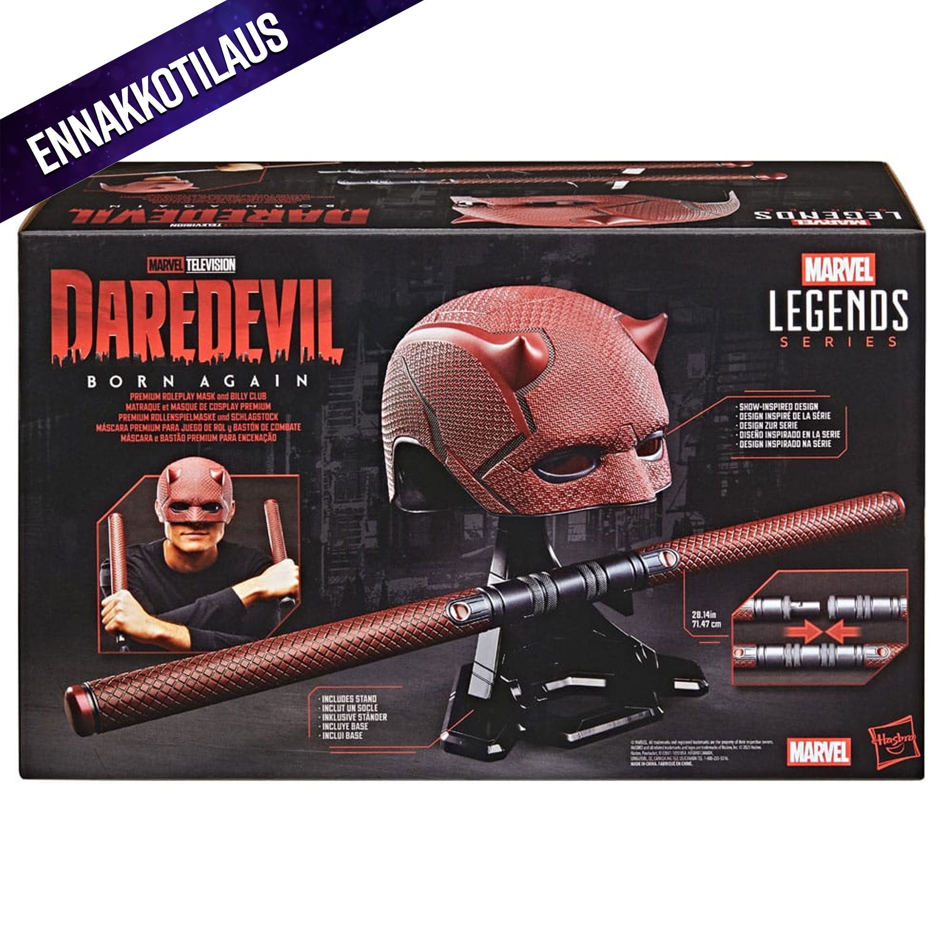 Daredevil: Born Again Premium Roleplay Mask and Billy Club -Replica