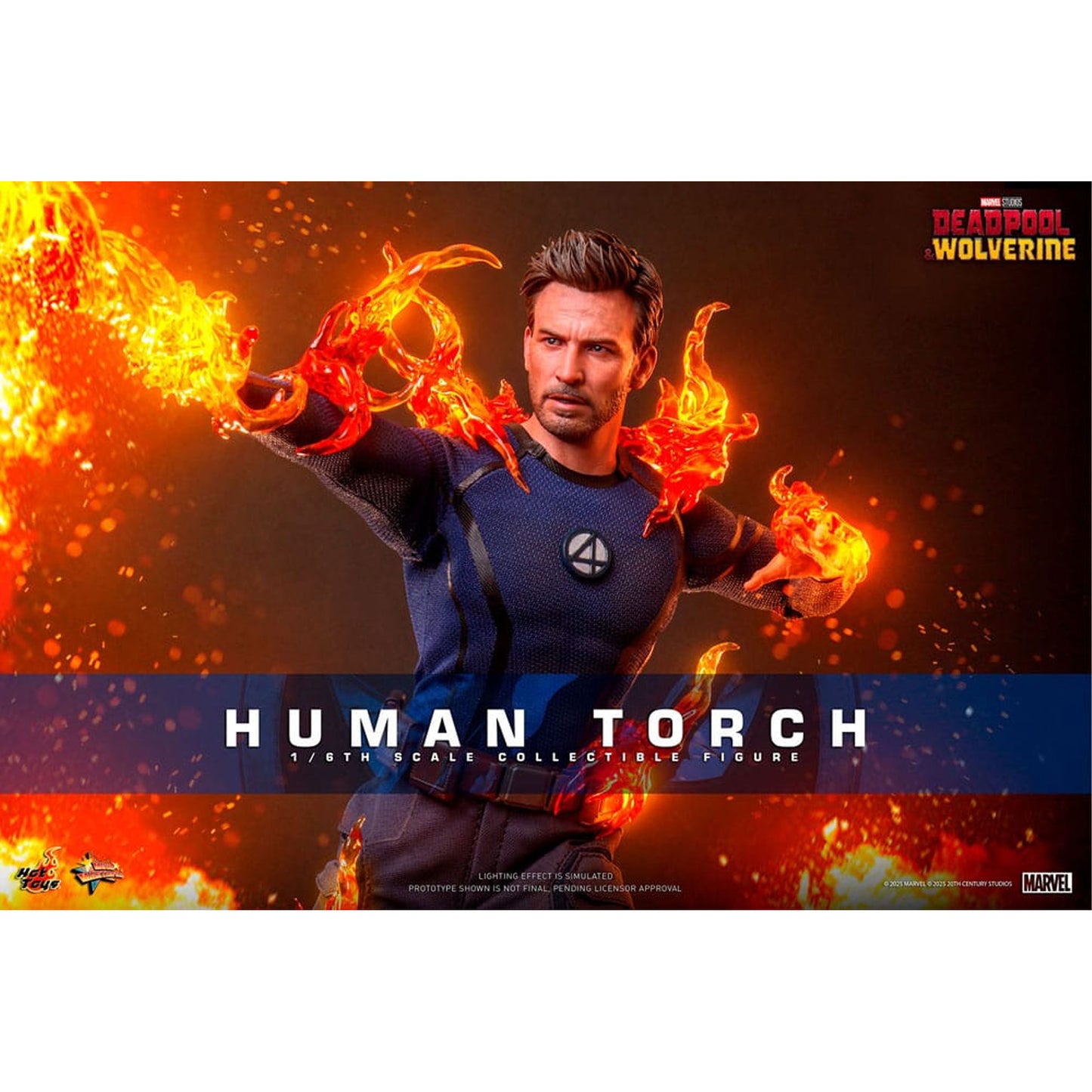 Deadpool & Wolverine Movie Masterpiece Action Figure 1/6 Human Torch