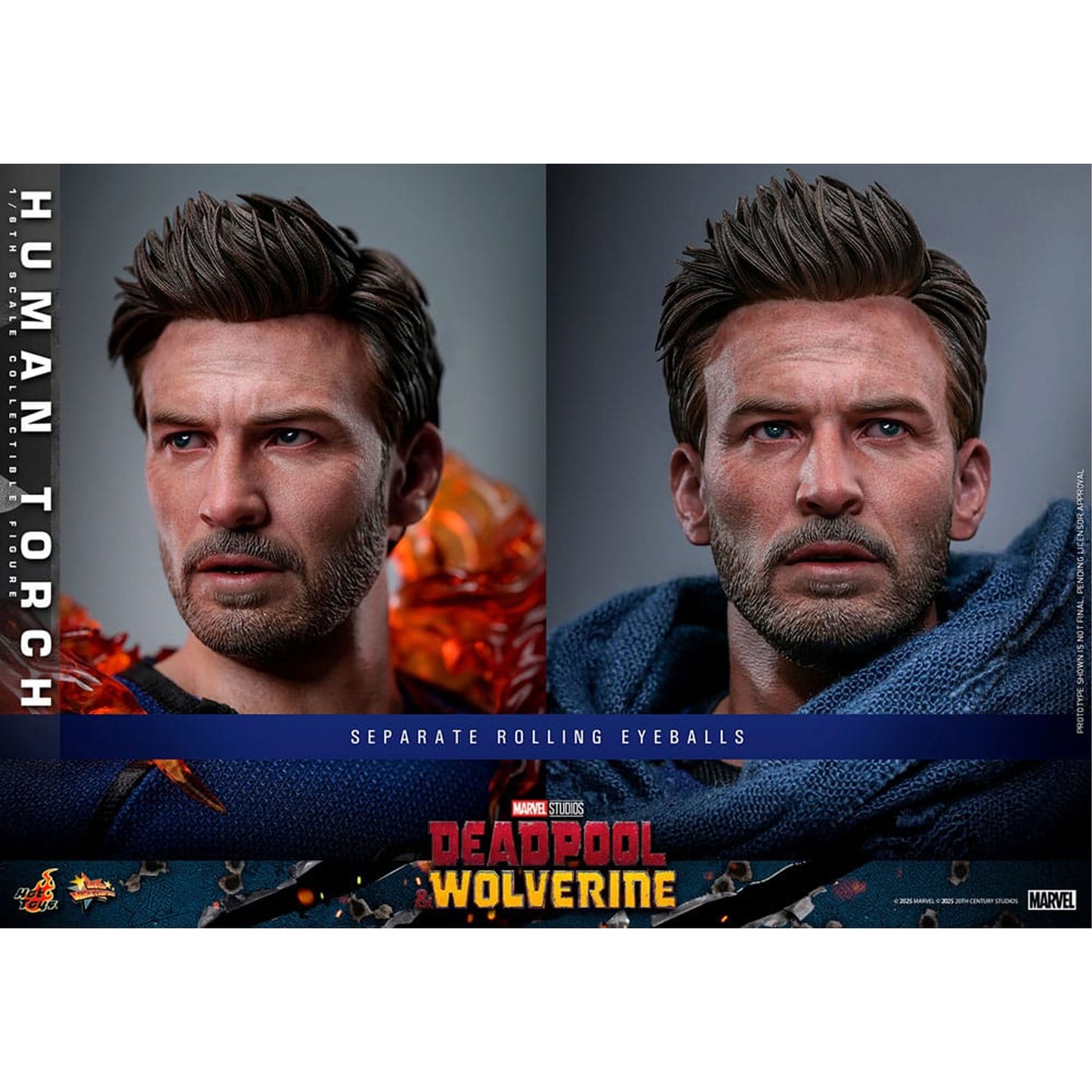 Deadpool & Wolverine Movie Masterpiece Action Figure 1/6 Human Torch