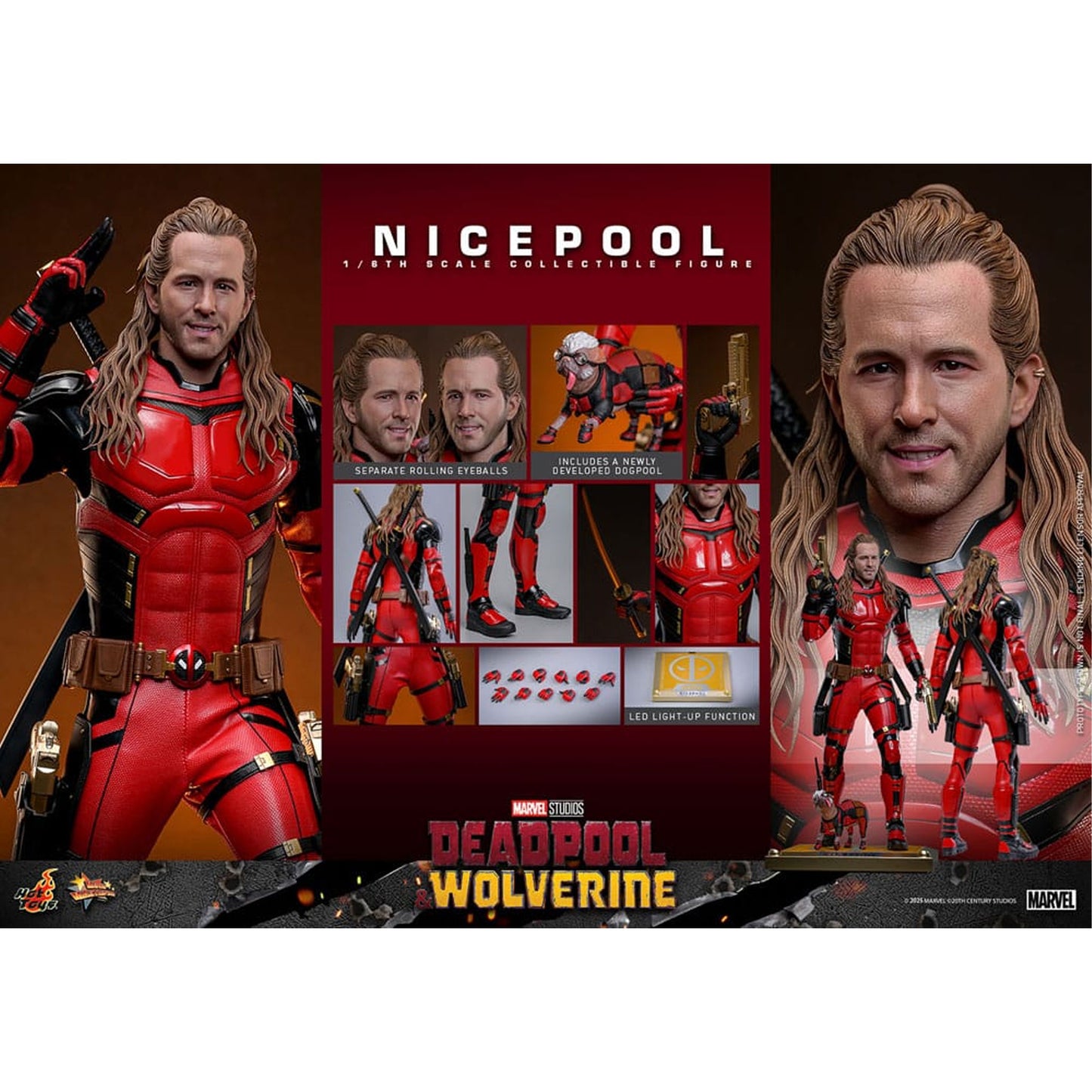 Deadpool & Wolverine Movie Masterpiece Action Figure 1/6 Nicepool