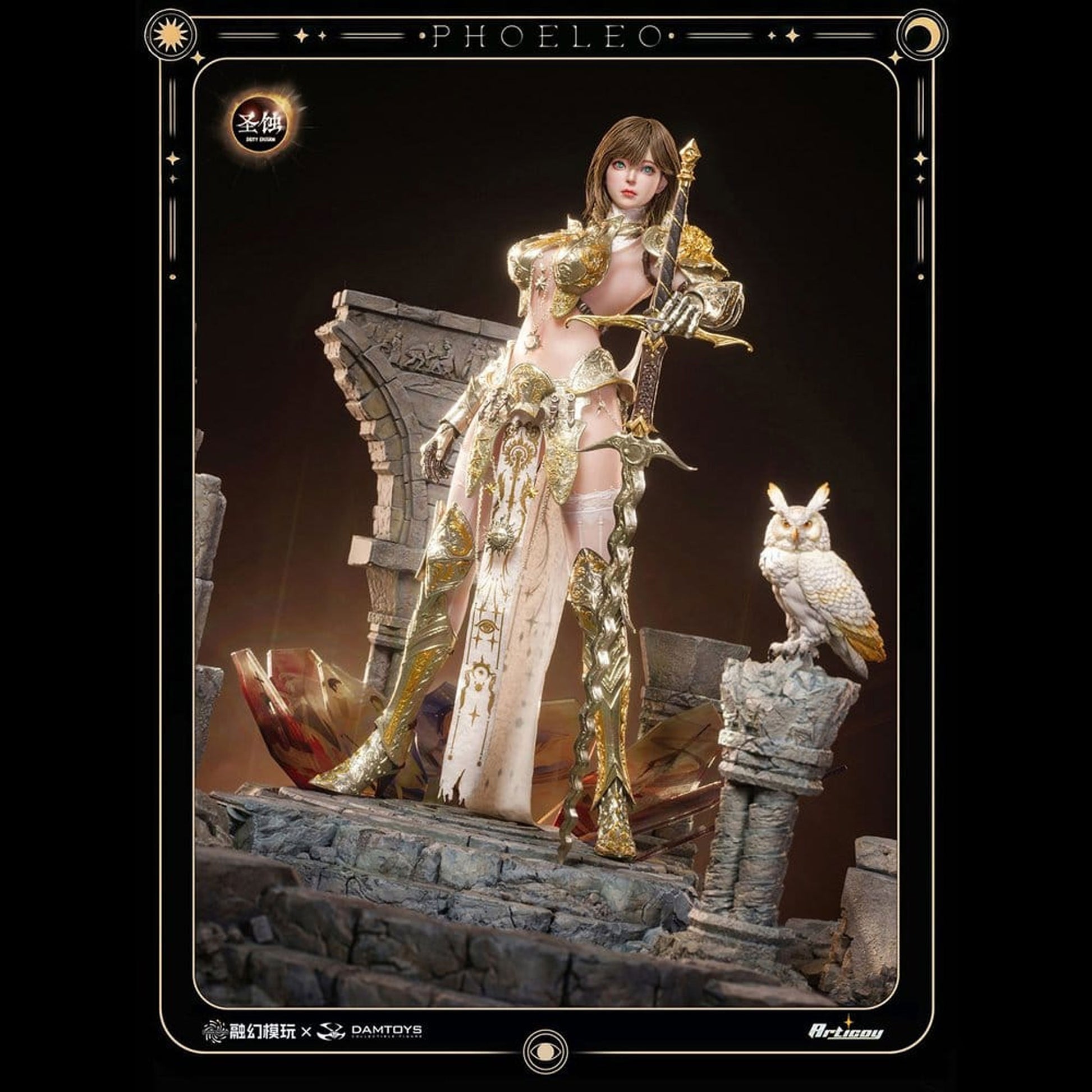 Deity Erosion 1/6 Hwit ole-Phoeleo (Rooted Hair Version) -Action Figure