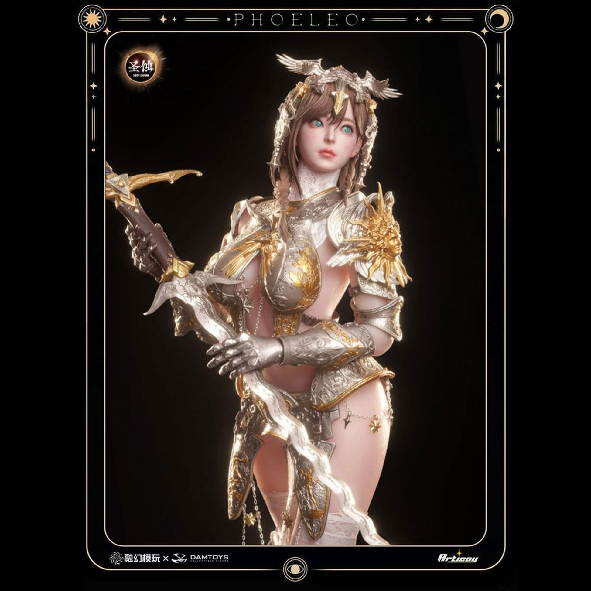 Deity Erosion 1/6 Hwit ole-Phoeleo (Sculpted Hair Version) -Action Figure