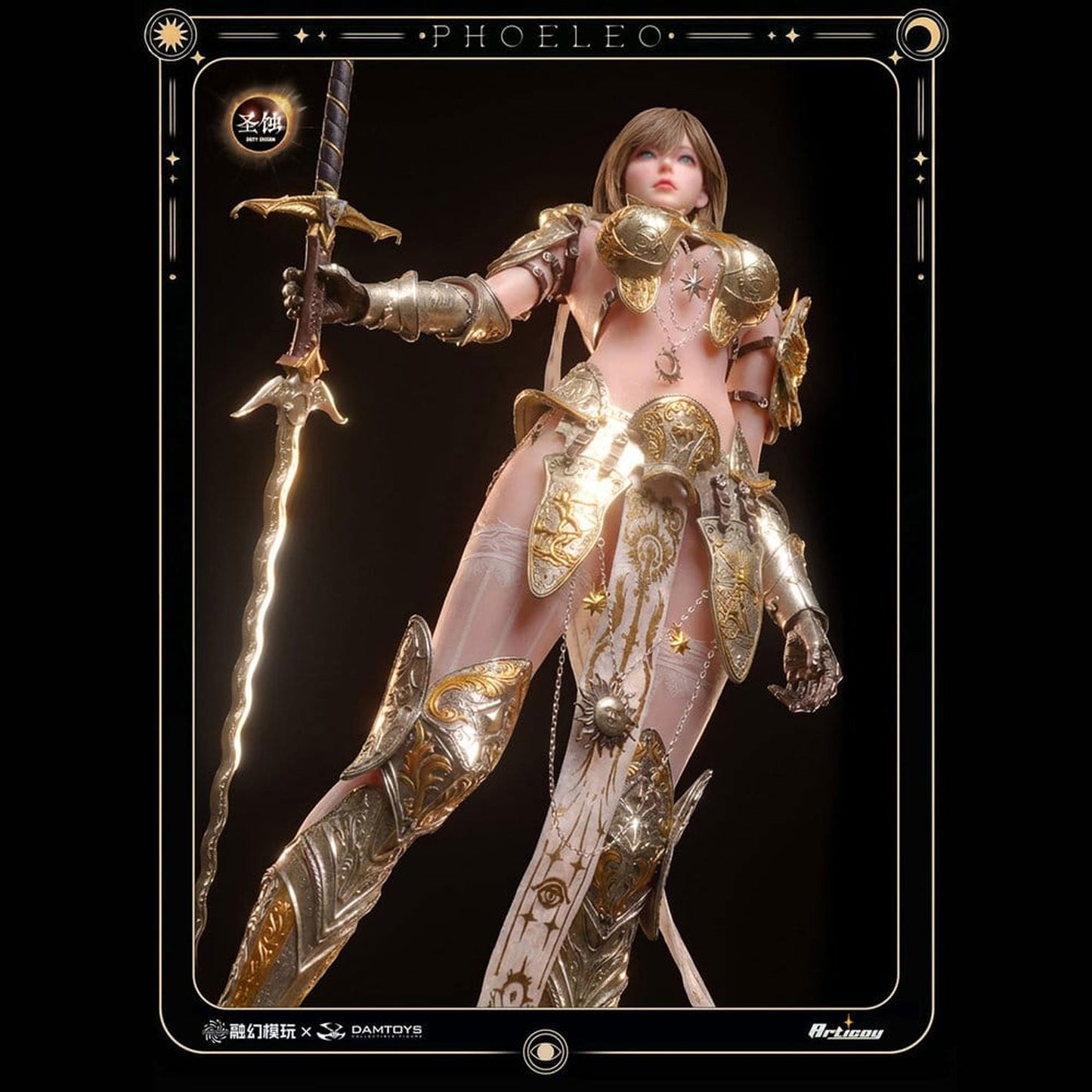 Deity Erosion 1/6 Hwit ole-Phoeleo (Sculpted Hair Version) -Action Figure