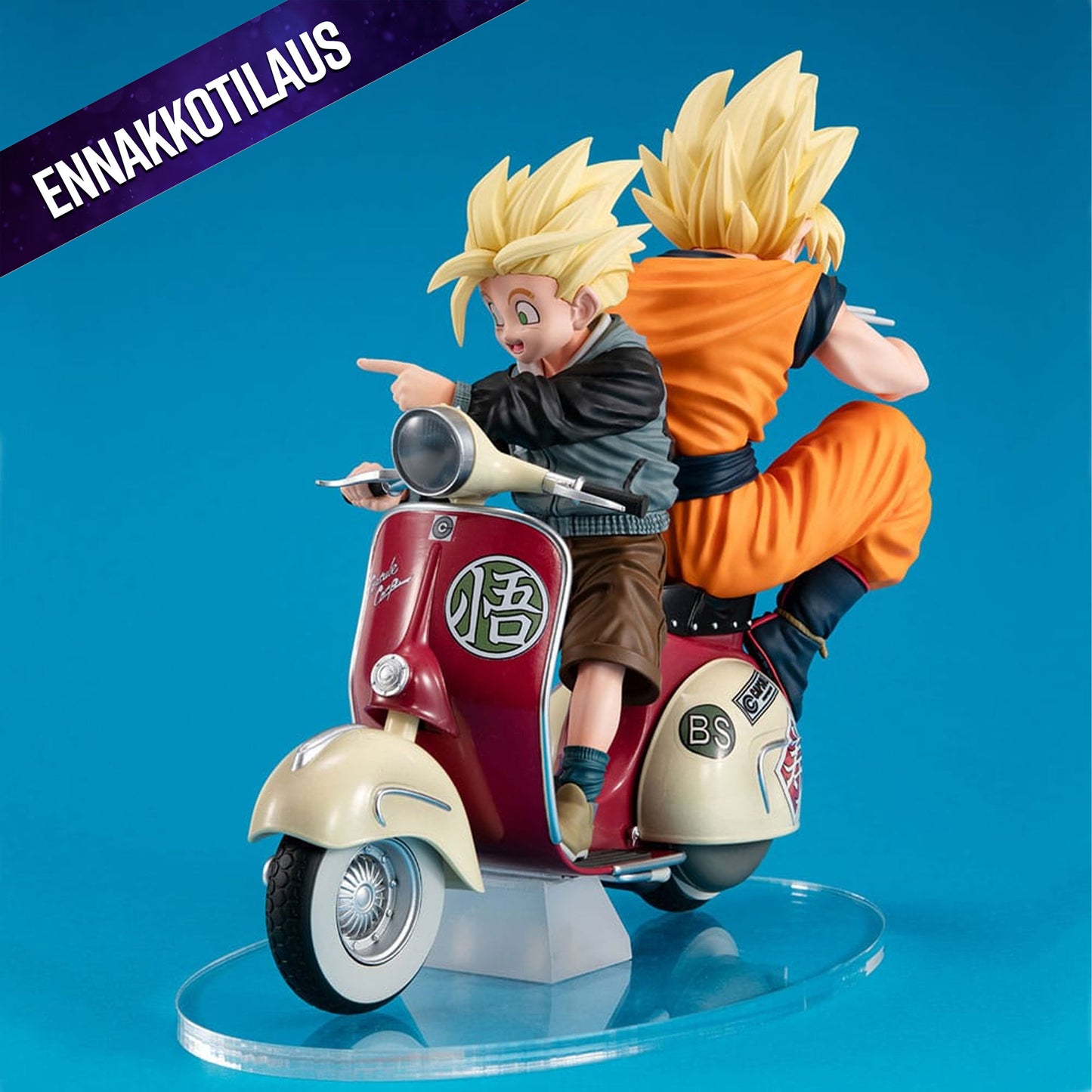 Dragonball Z 05 Desktop Real McCoy Super Saiyan Son Goku & Super Saiyan Son Gohan & Motorbike