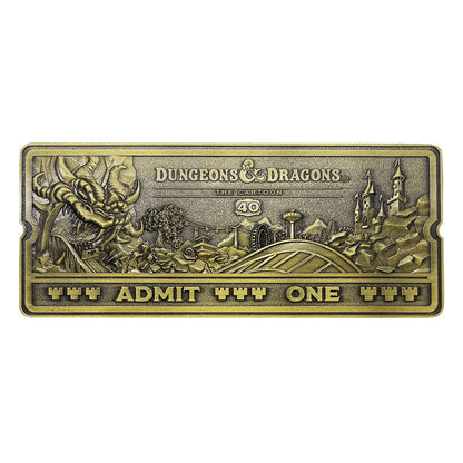 Dungeons & Dragons: The Cartoon Replica 40th Anniversary Rollercoaster Ticket Limited Edition -Replica