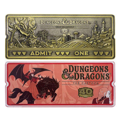 Dungeons & Dragons: The Cartoon Replica 40th Anniversary Rollercoaster Ticket Limited Edition -Replica