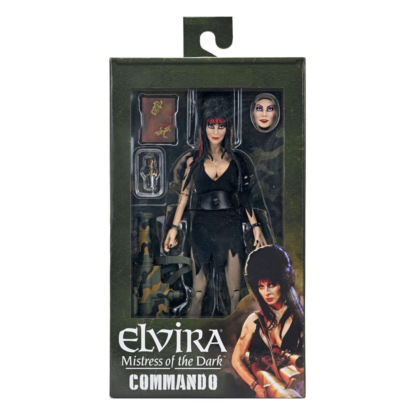 Elvira: Mistress of the Dark Clothed Action Figure Commando Elvira