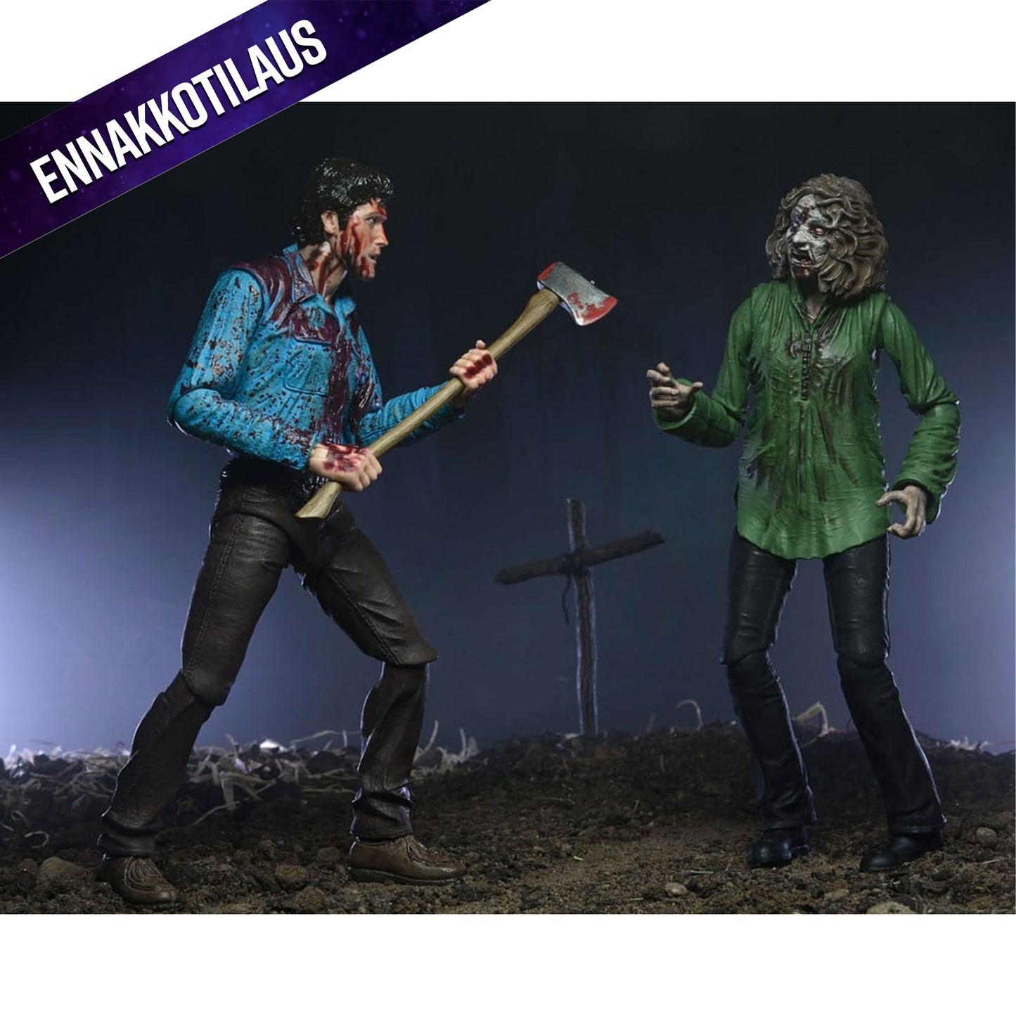 Evil Dead Ultimate Action Figure 2-Pack Bloody Ash & Cheryl Williams