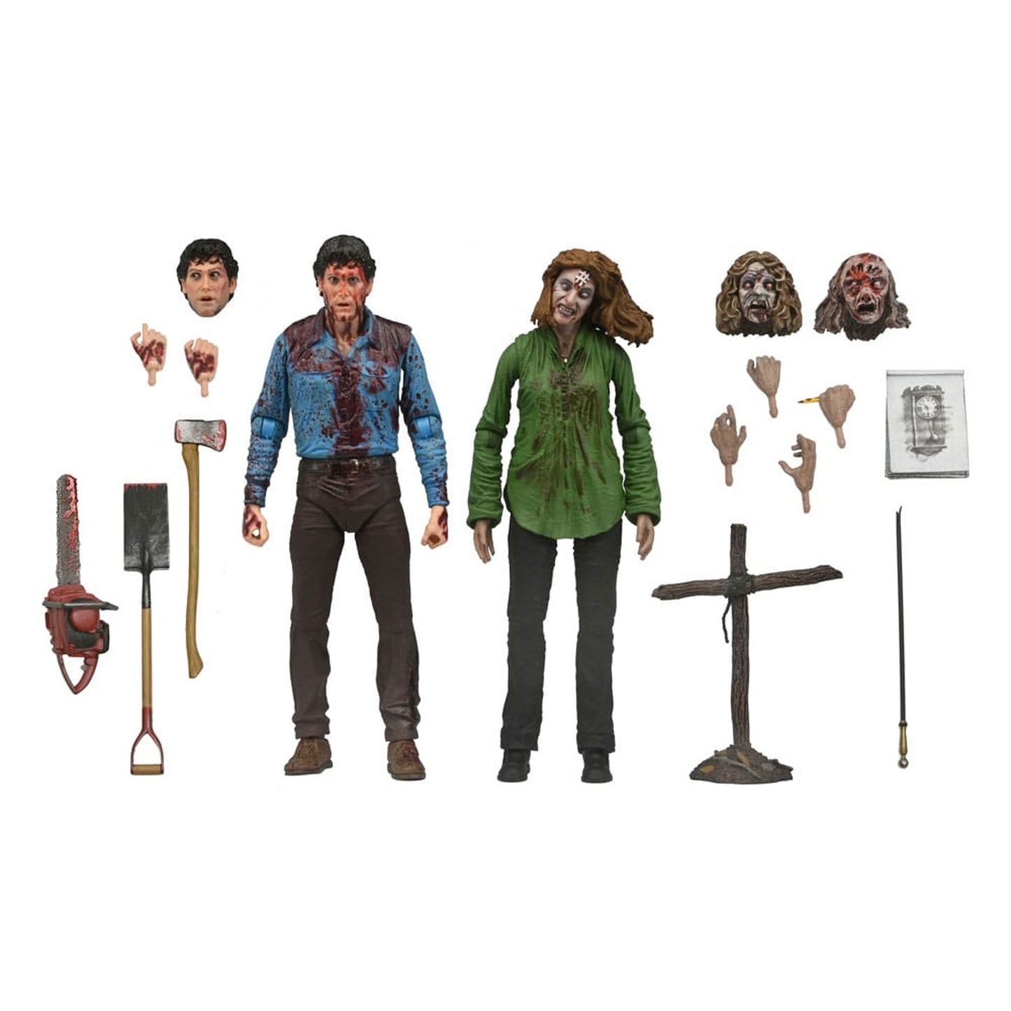 Evil Dead Ultimate Action Figure 2-Pack Bloody Ash & Cheryl Williams