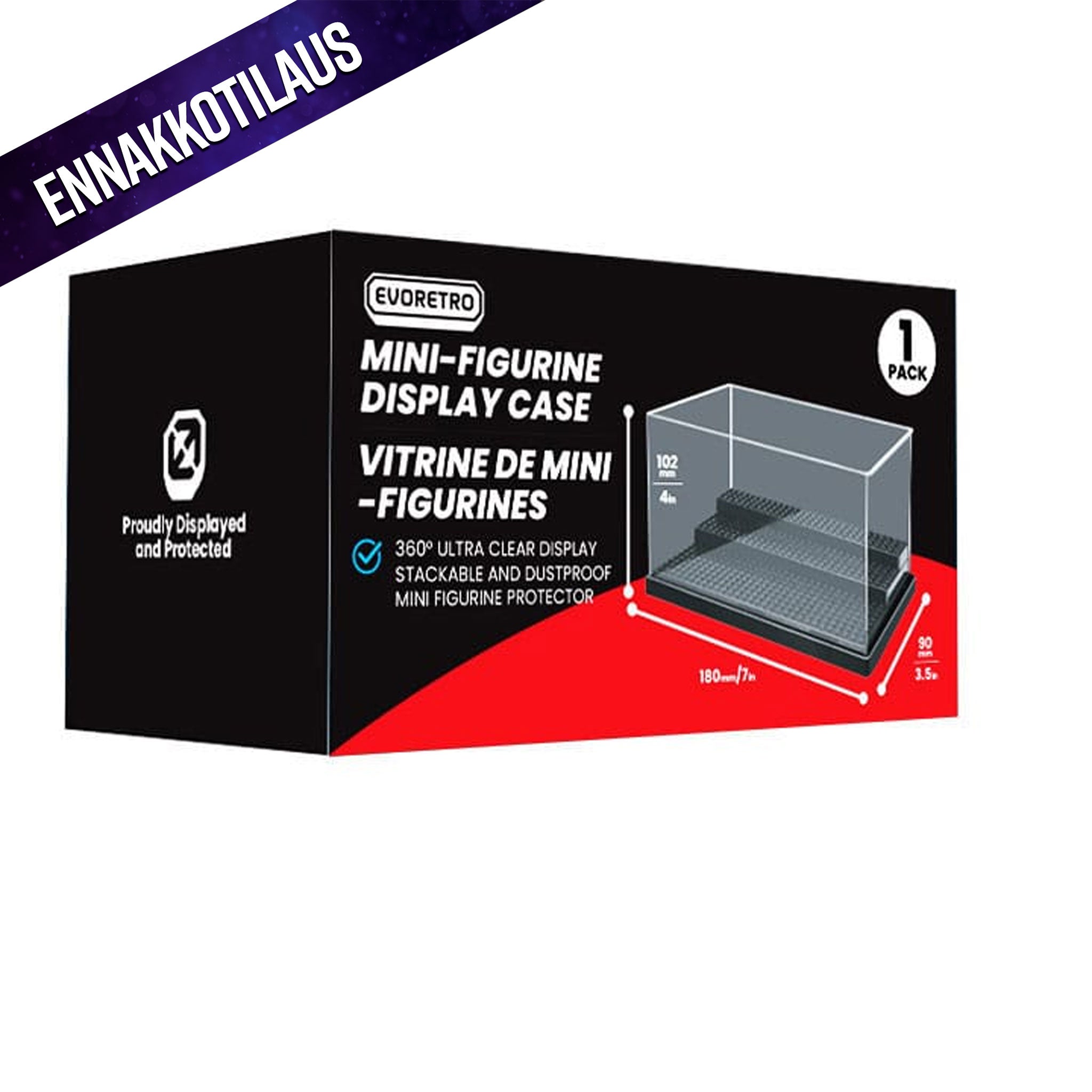 Evoretro - Présentoir vitrine acrylique Modular 20 cm - Produits Geek Evoretro - Présentoir vitrine acrylique Modular 20 cm - Produits Geek