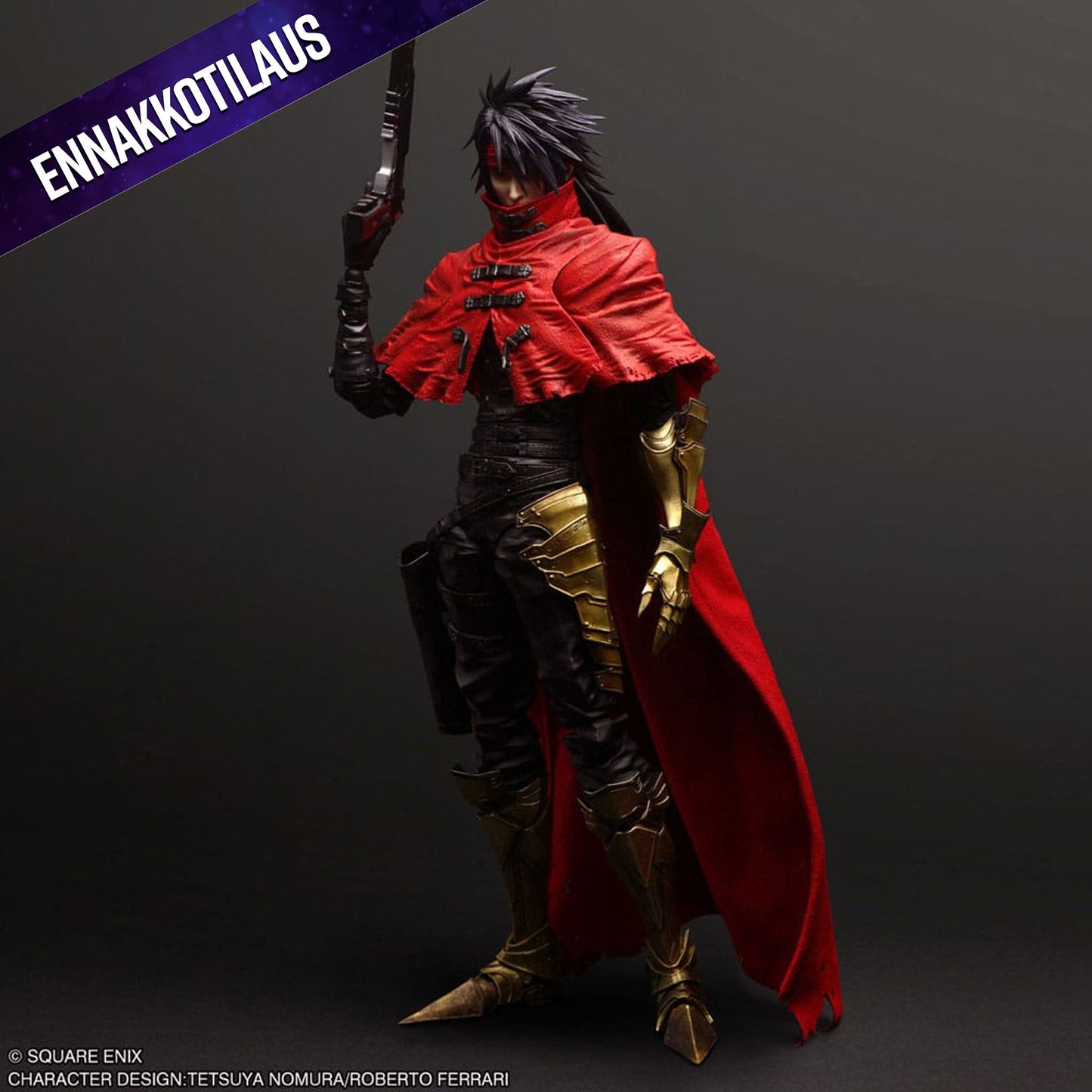 Final Fantasy VII Rebirth Play Arts Kai Action Figure Vincent Valentine