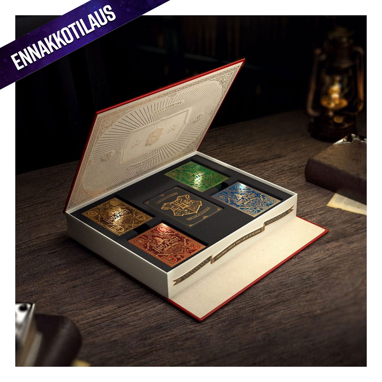 Harry Potter Playing Cards Box Set (4 Decks)