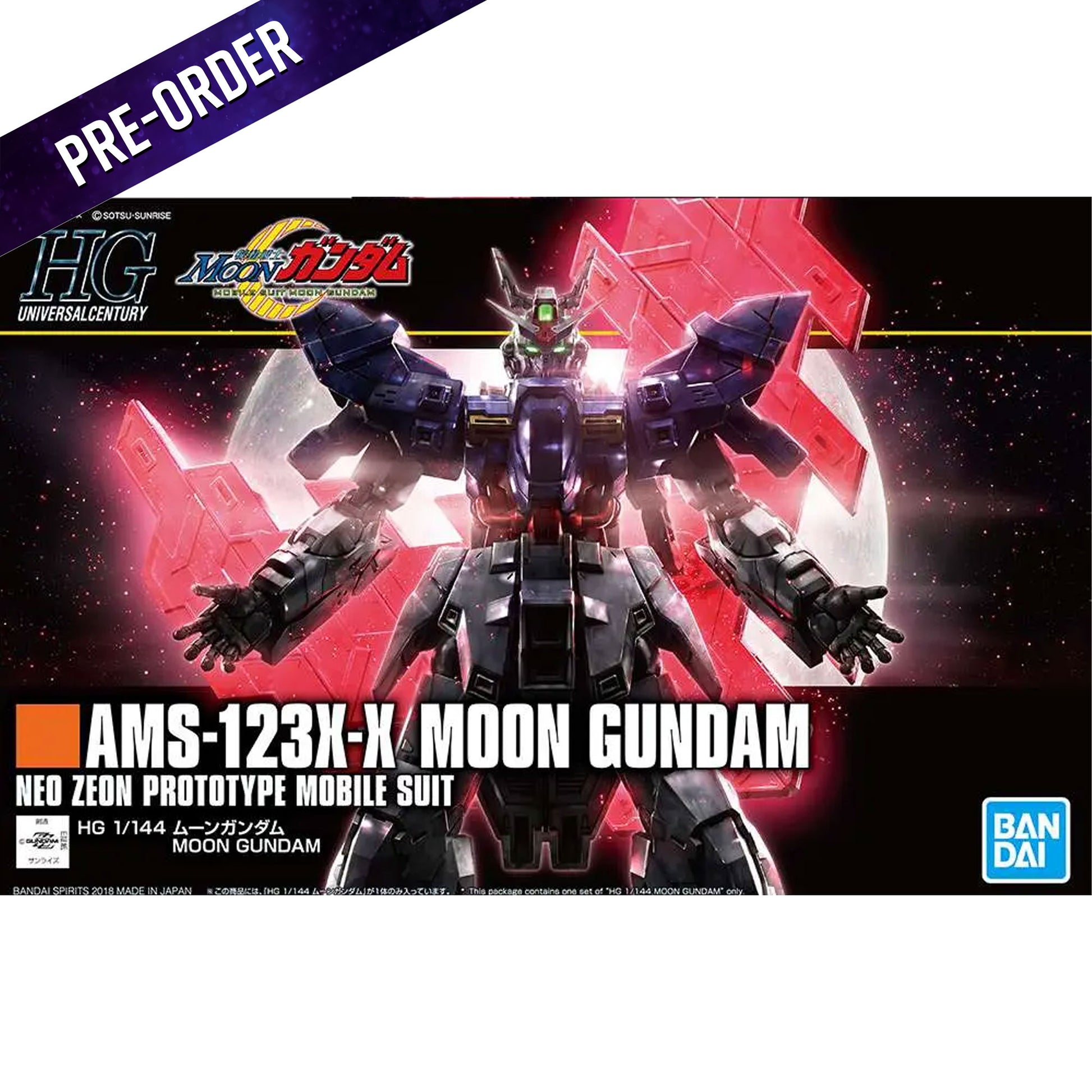Hguc Gundam Moon 1/144 -Model Kit