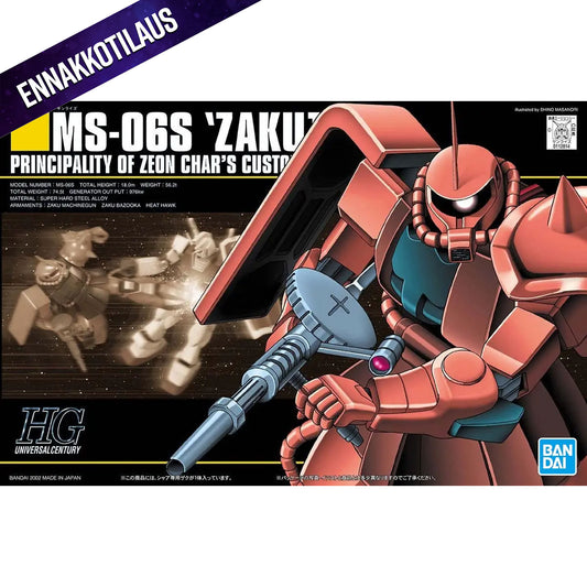 Hguc zaku ms-06s char 1/144 -Model Kit