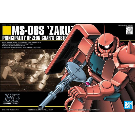 Hguc zaku ms-06s char 1/144 -Model Kit