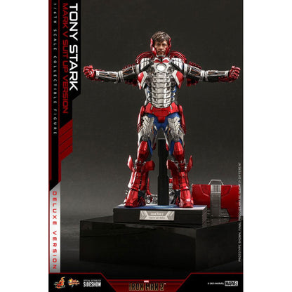 Iron Man 2 Movie Masterpiece 1/6 Tony Stark (Mark V Suit Up Version) Deluxe