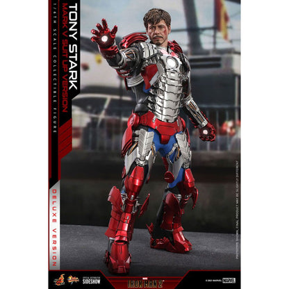 Iron Man 2 Movie Masterpiece 1/6 Tony Stark (Mark V Suit Up Version) Deluxe