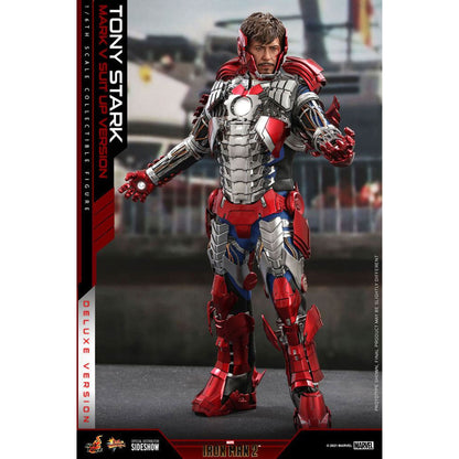 Iron Man 2 Movie Masterpiece 1/6 Tony Stark (Mark V Suit Up Version) Deluxe