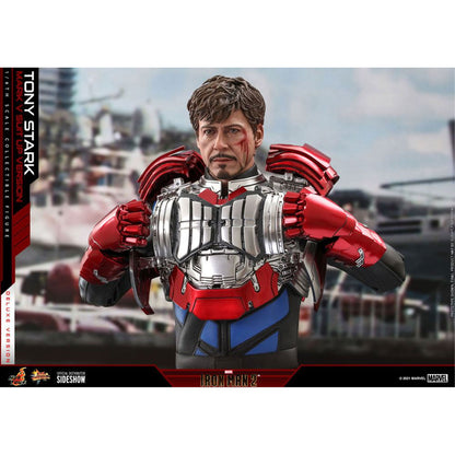 Iron Man 2 Movie Masterpiece 1/6 Tony Stark (Mark V Suit Up Version) Deluxe