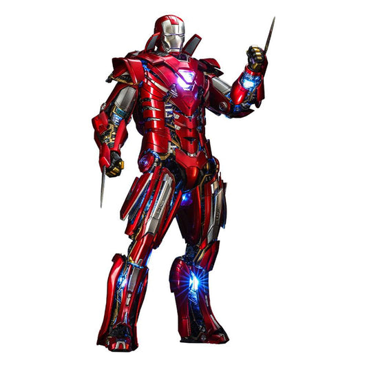 Iron Man 3 Movie Masterpiece 1/6 Silver Centurion (Armor Suit Up Version)
