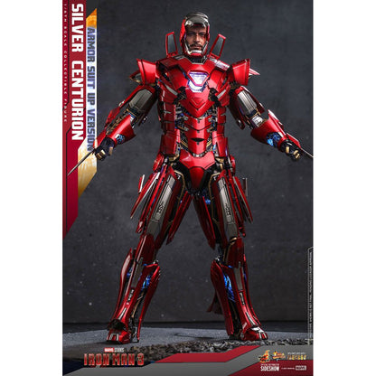 Iron Man 3 Movie Masterpiece 1/6 Silver Centurion (Armor Suit Up Version)